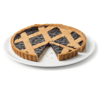 Crostata multicereale al sambuco e lampone