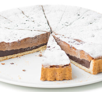 Crostata al cioccolato pretagliata