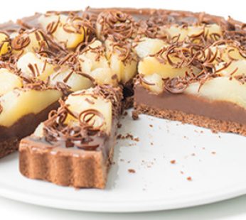 Crostata pere e cioccolato pretagliata