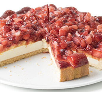 Crostata alle fragole pretagliata