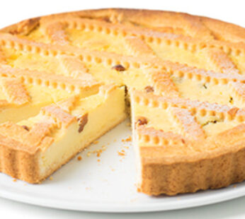 Crostata alla ricotta pretagliata