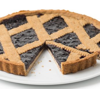 Crostata multicereale al sambuco e lampone