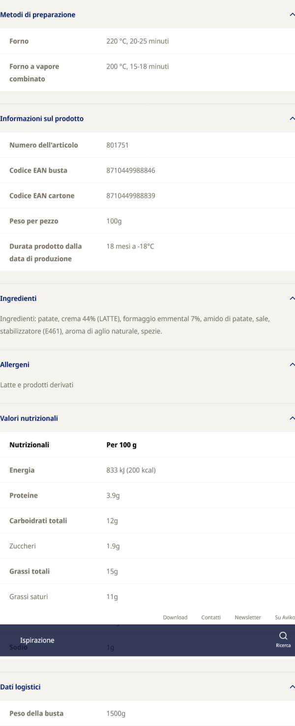 Gratin al formaggio Aviko - immagine 3
